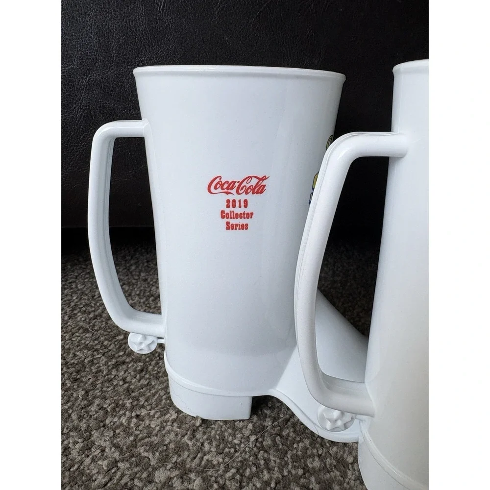 3 Lot Dolly Parton's Dixie Stampede Plastic Souvenir Boot Cup Mug Coca Cola 2019